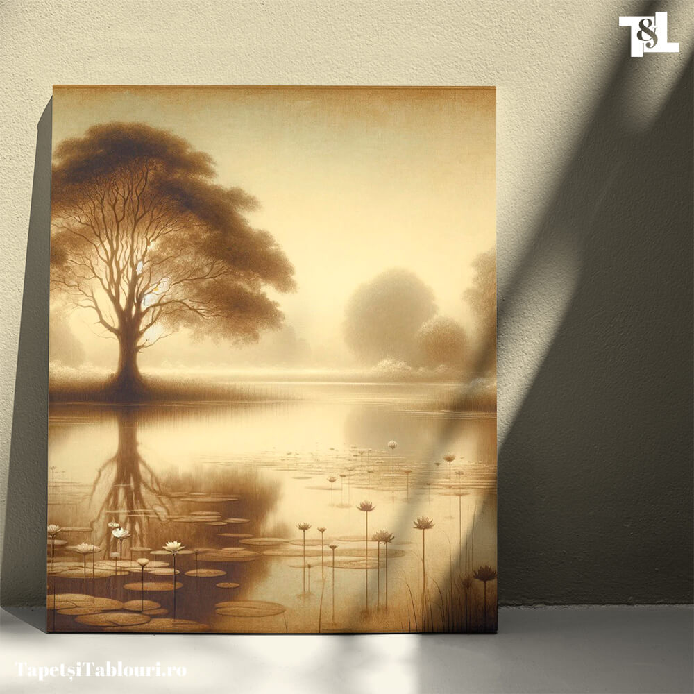 Tablou Canvas Eternitatea Dimineții în Sepia