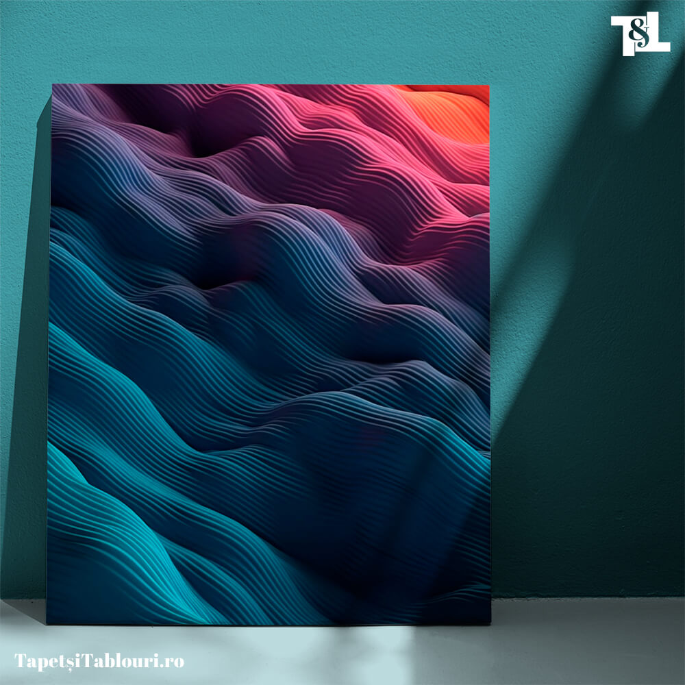 Tablou Canvas Ondulații Digitale