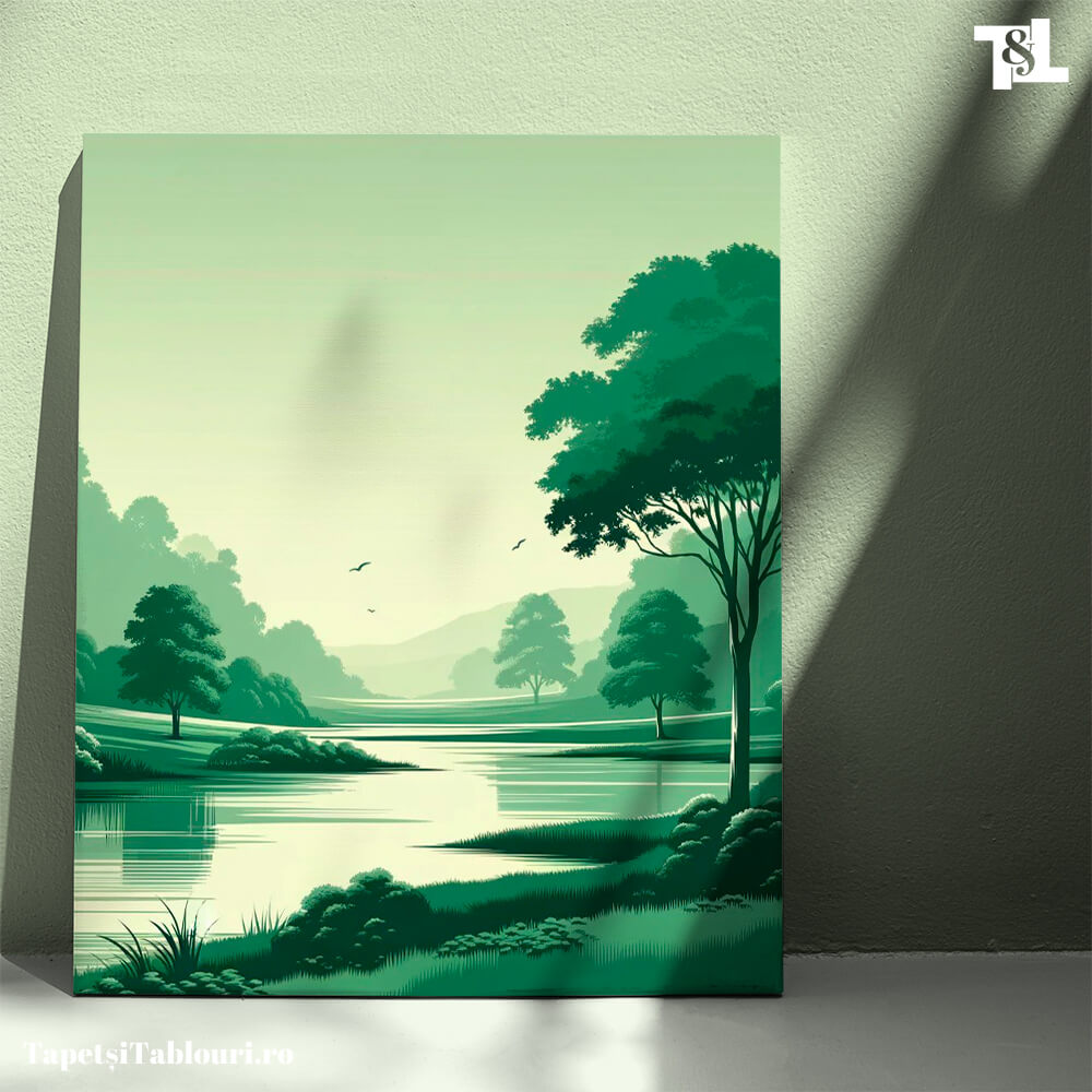 Tablou Canvas Pacea Lacului În Zori