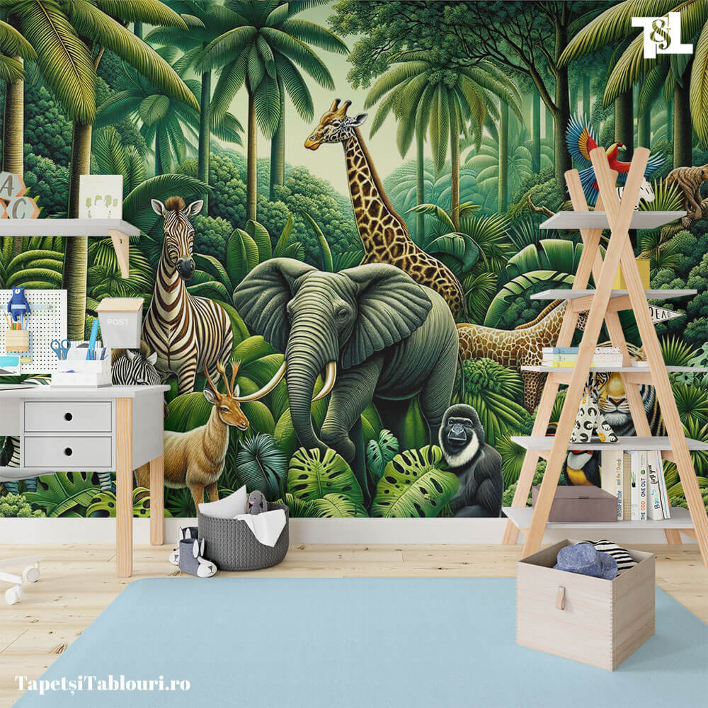Tapet Camera Copiilor - Jungla
