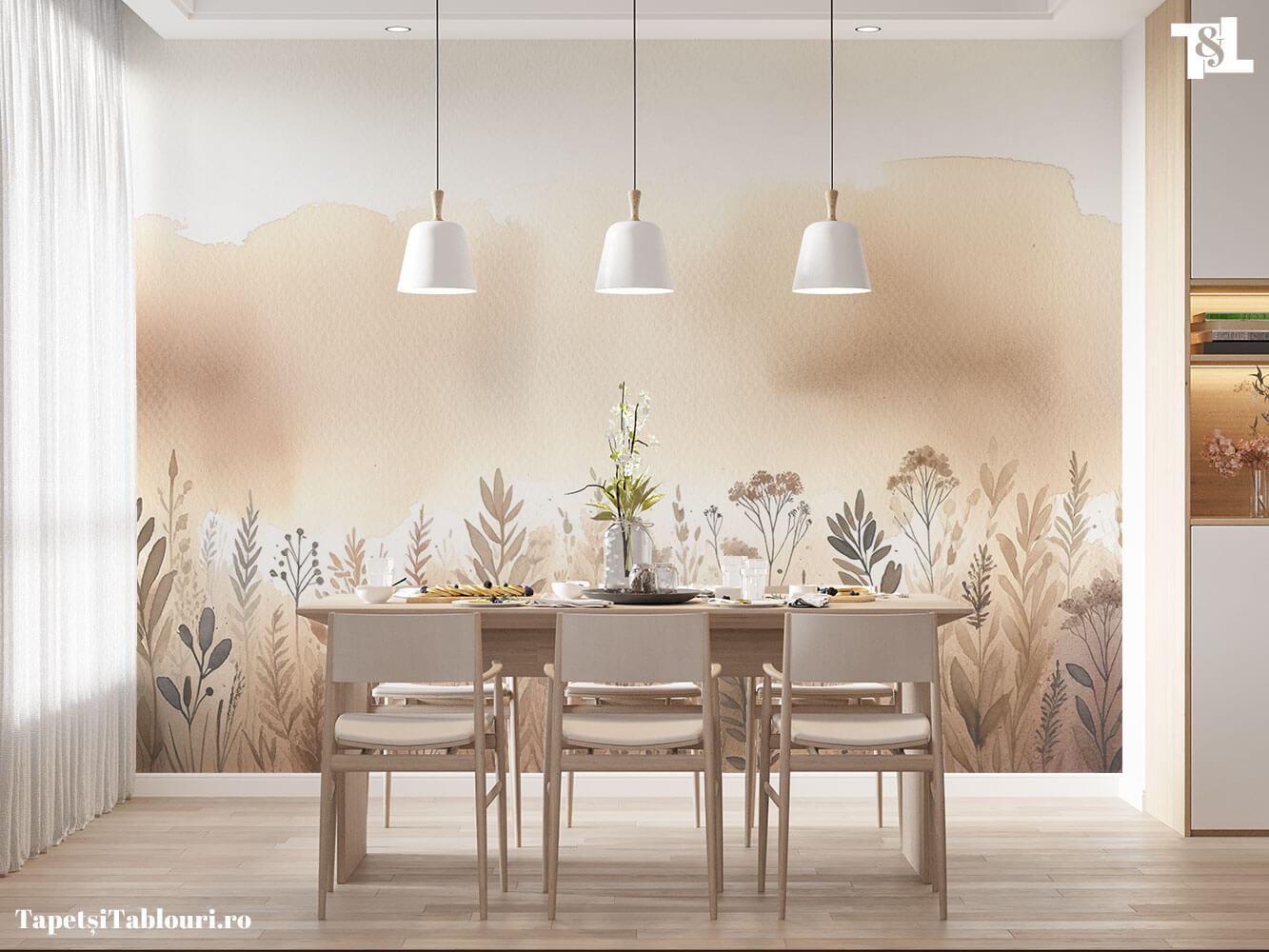 Tapet Bucătărie / Dining - Plante 1
