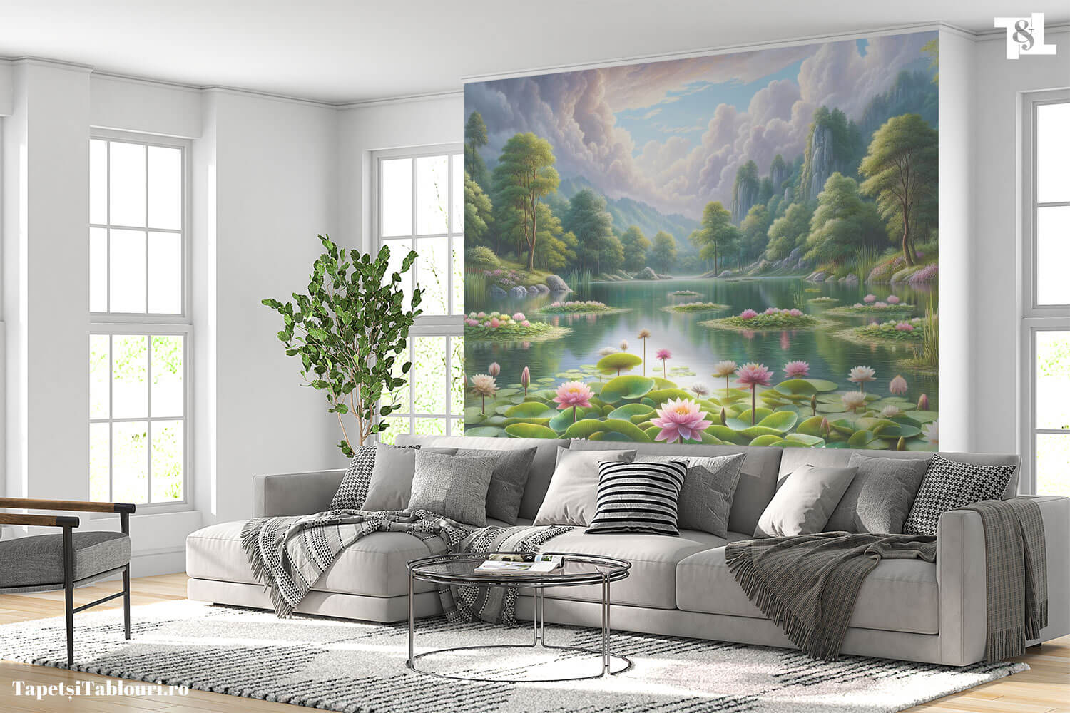 Tapet Living - Paradisul Lotus