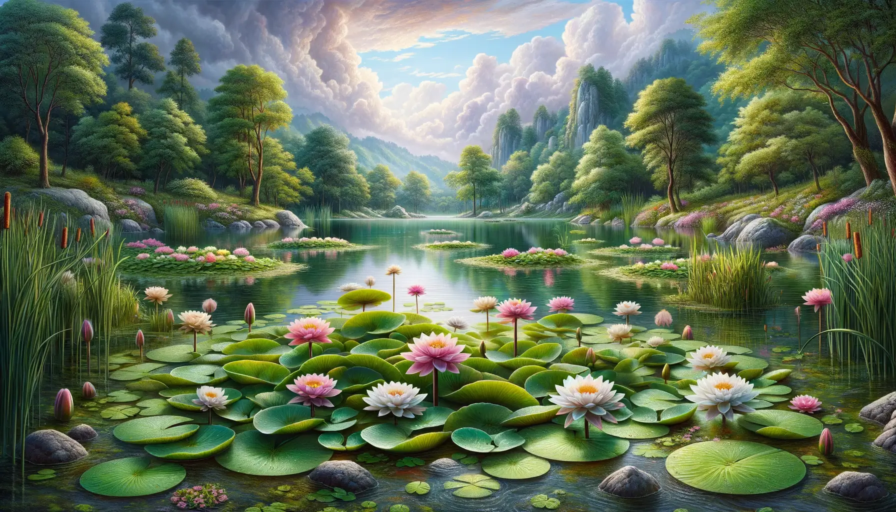 Tapet Living - Paradisul Lotus